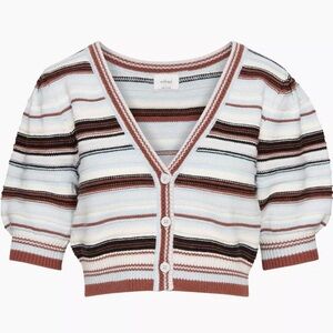 Wilfred Striped Canterbury Cardigan Cropped